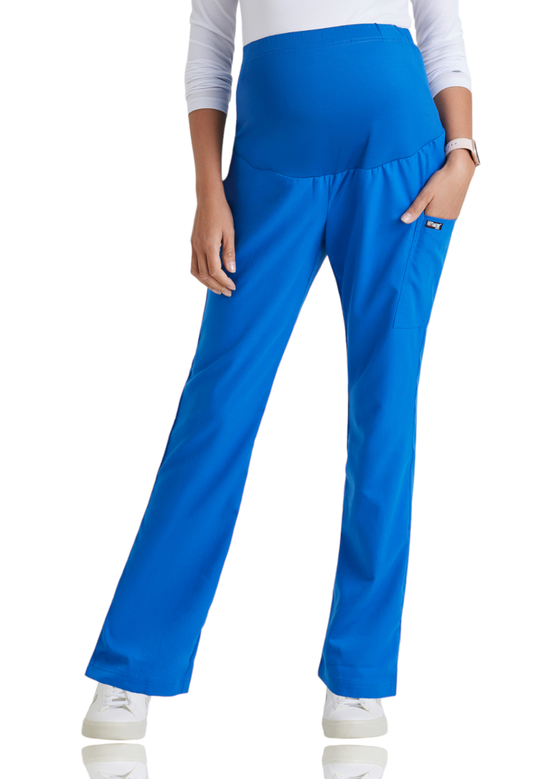 Grey's Anatomy Classic - Women's One-Pocket Lilah Maternity Scrub Pant 9