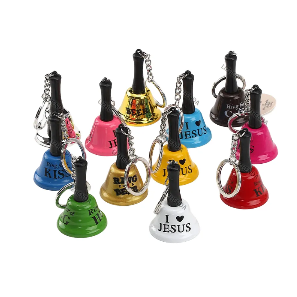 Mini Metal handbell with Keychain 2