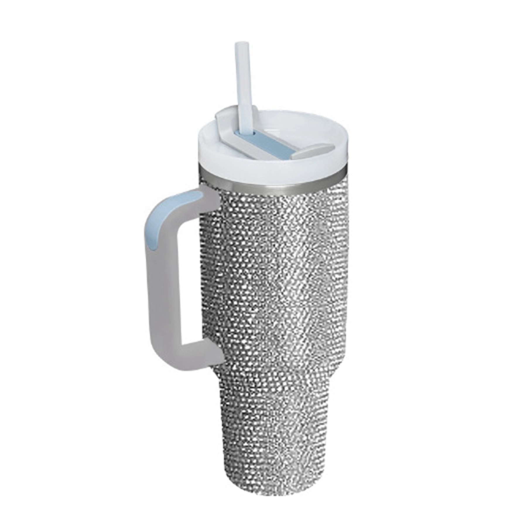 40 Oz. Stainless Steel Vacuum Tumbler with Straw & Handle 6
