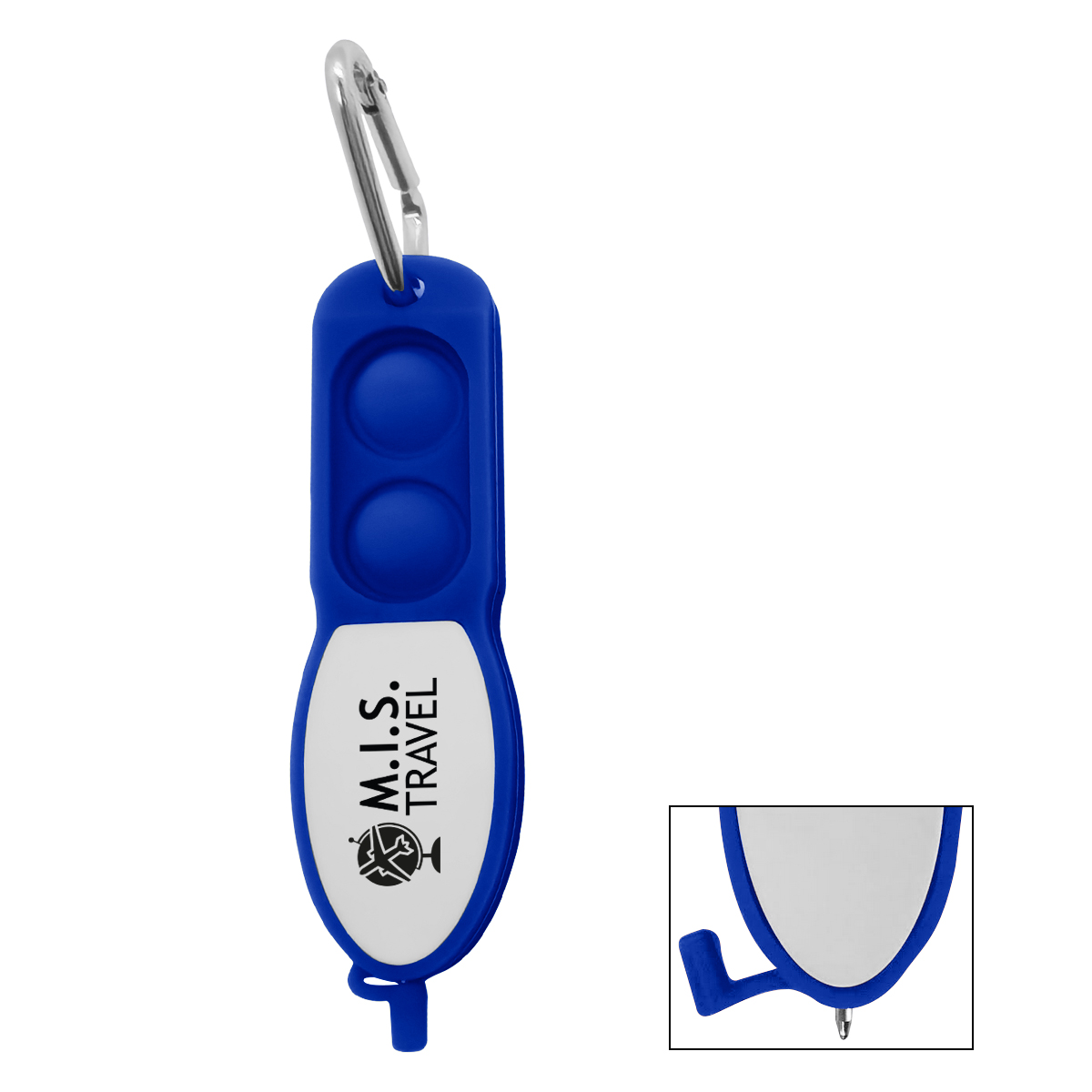 Push Pop Pen With Carabiner 5