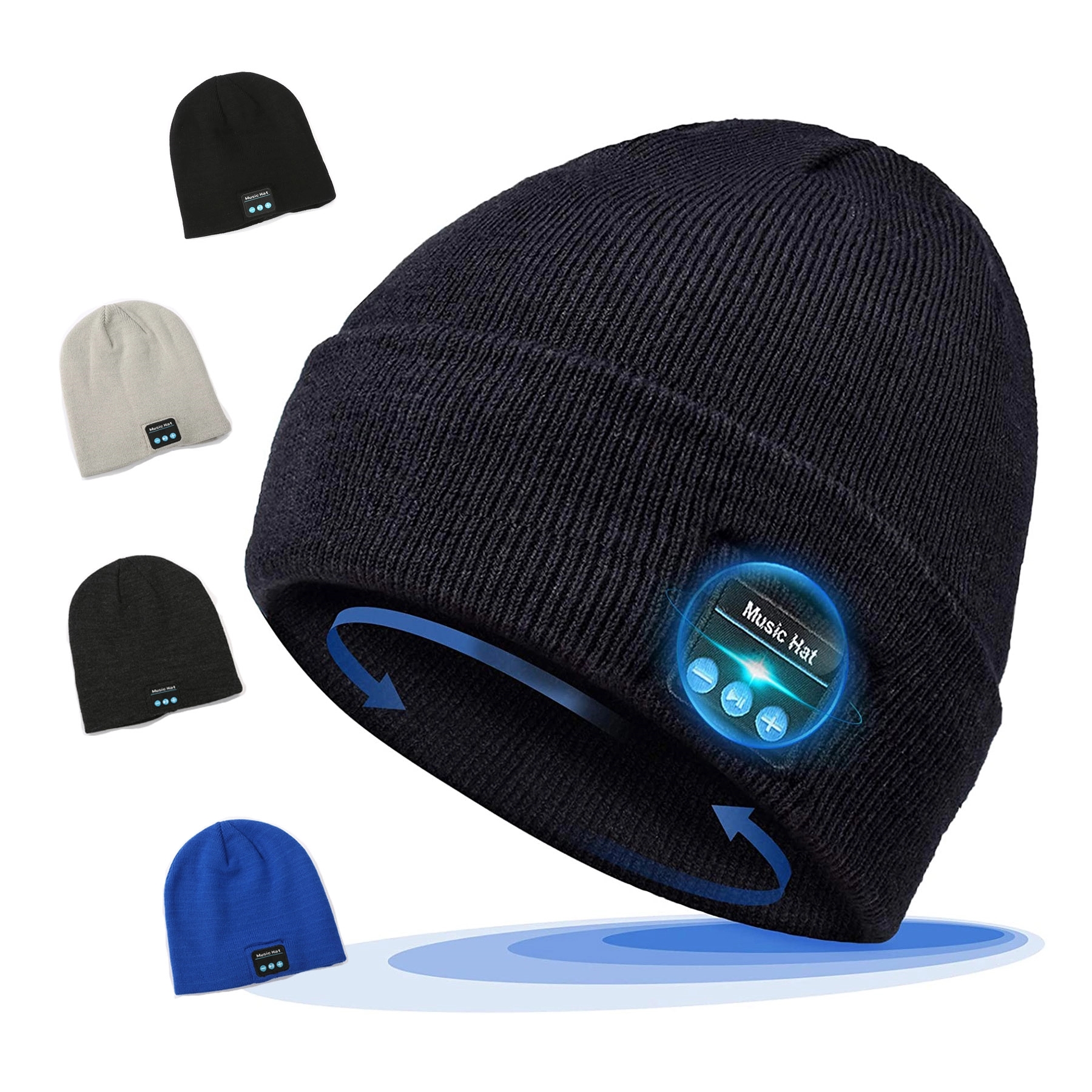 2 In1 Bluetooth Music Knit Hat 5
