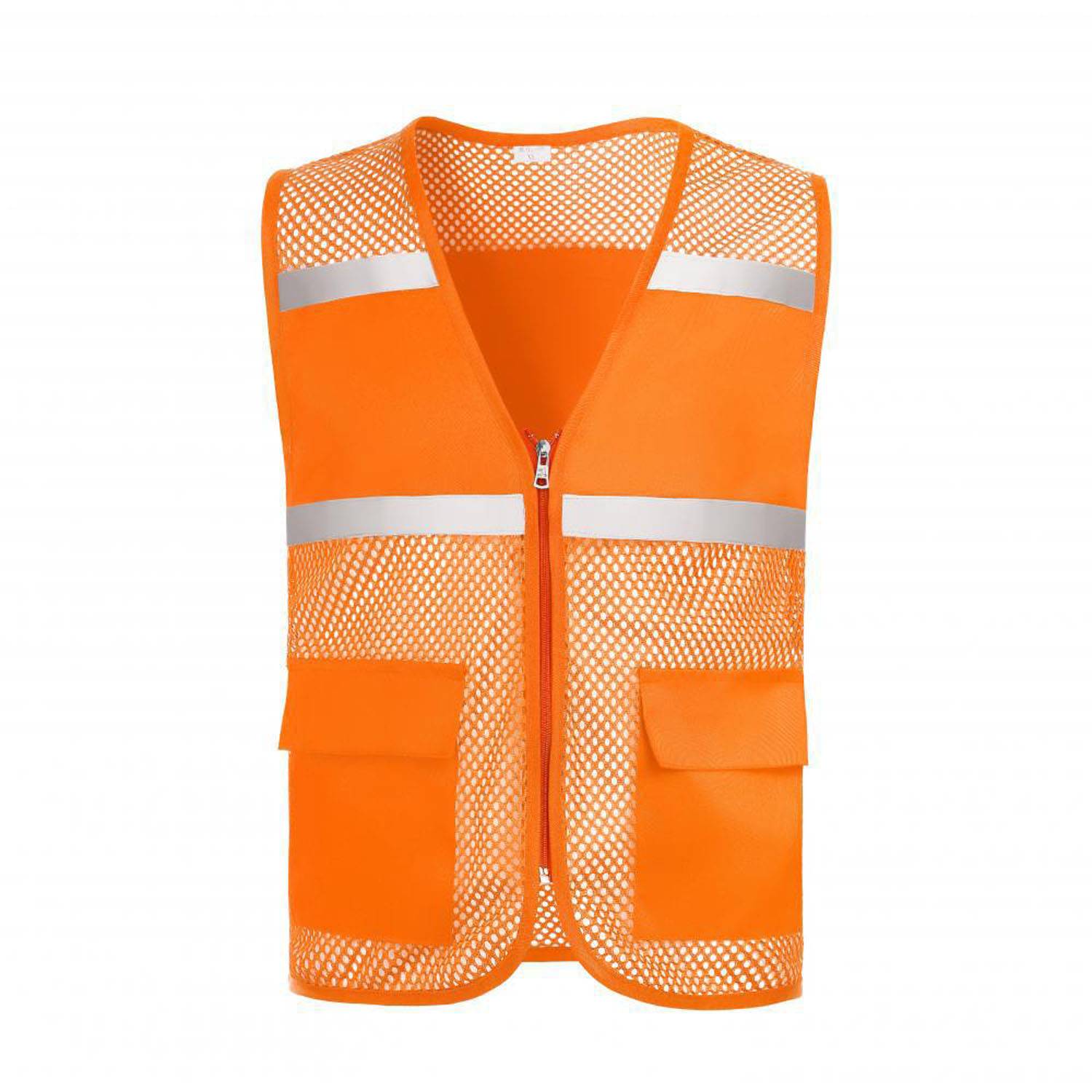 Hi Viz Reflective Polyester Mesh Safety Vest 4