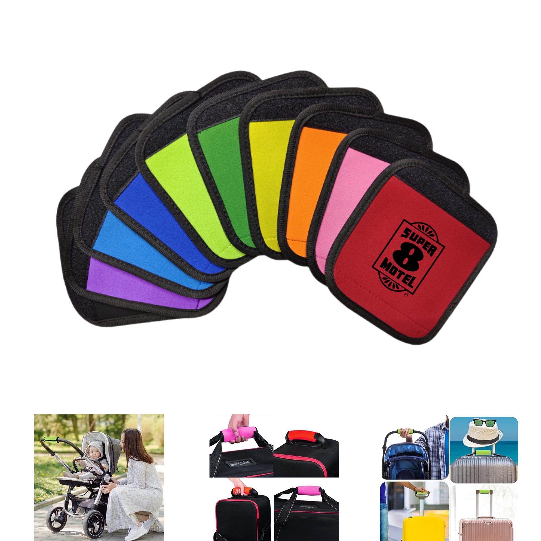 Neoprene Luggage Handle Wrap 12
