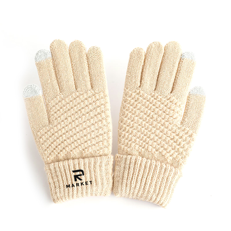 Winter Touchscreen Gloves made from acrylic and wool spinning 2