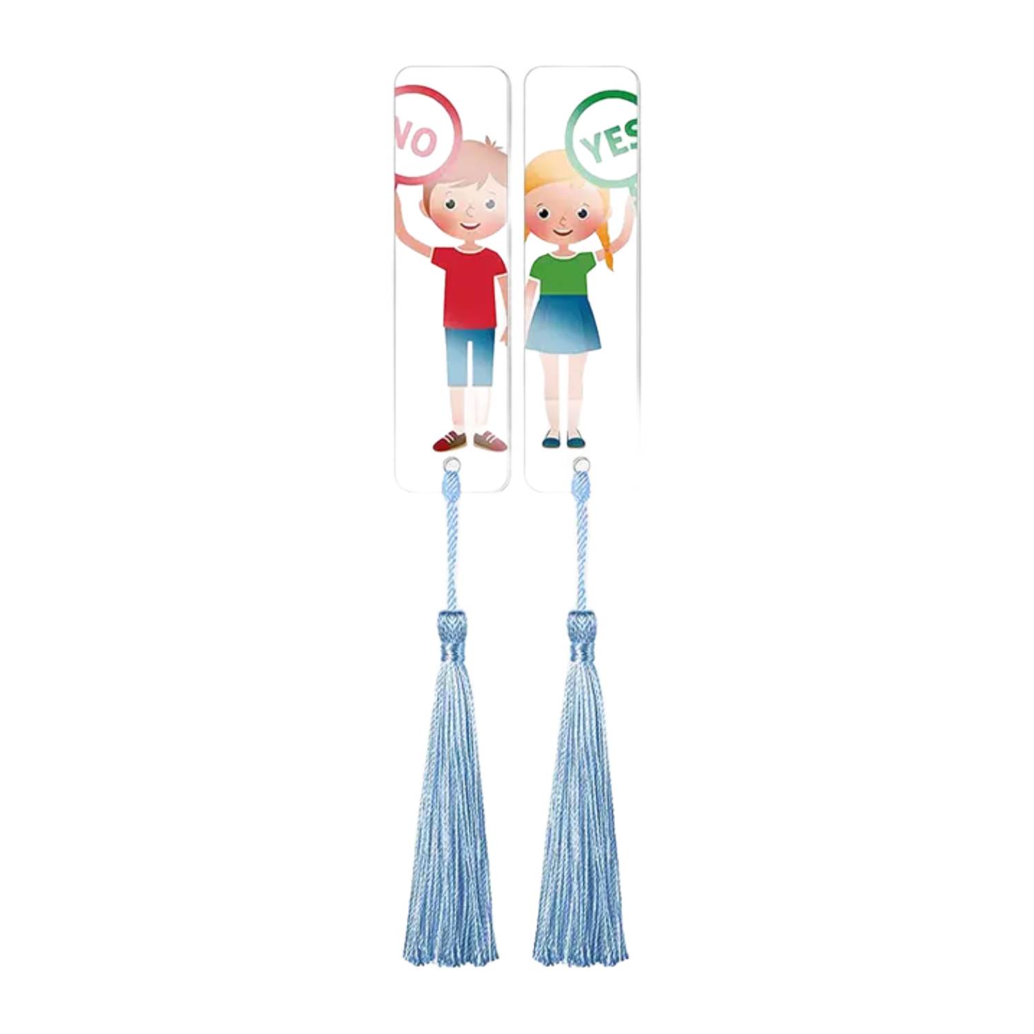 Transparent Acrylic Bookmark With Tassel 1