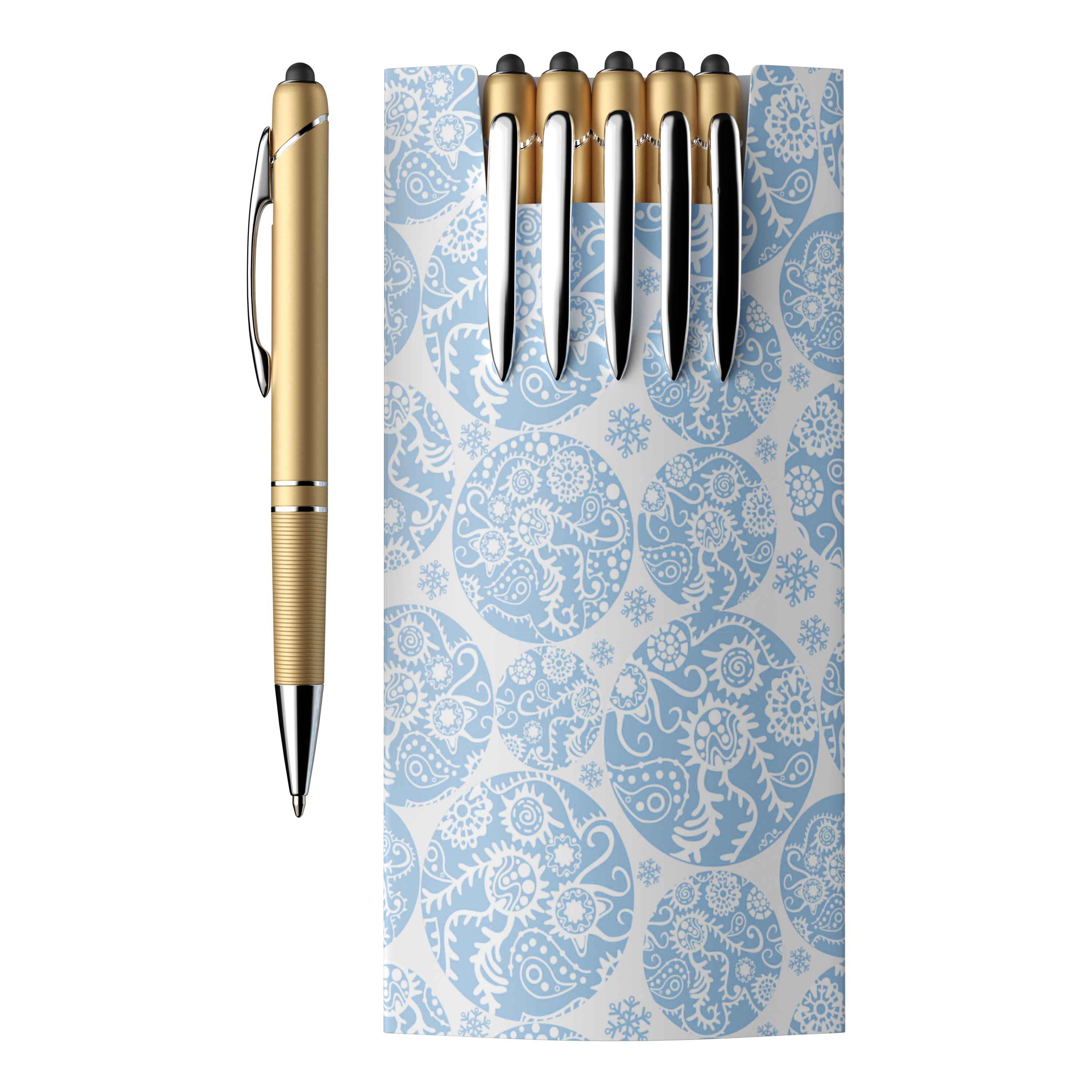 5-piece glacio pen set and custom sleeve 15