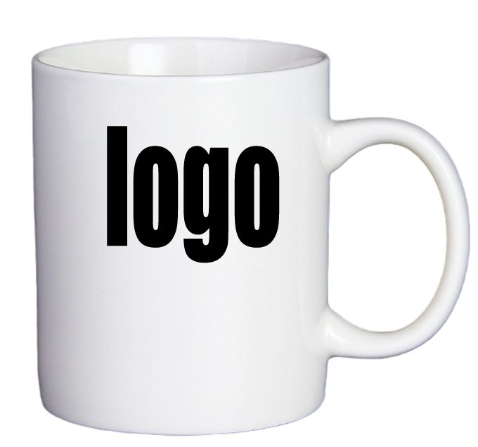 Simple Ceramic Mug With Customizable Logo 2