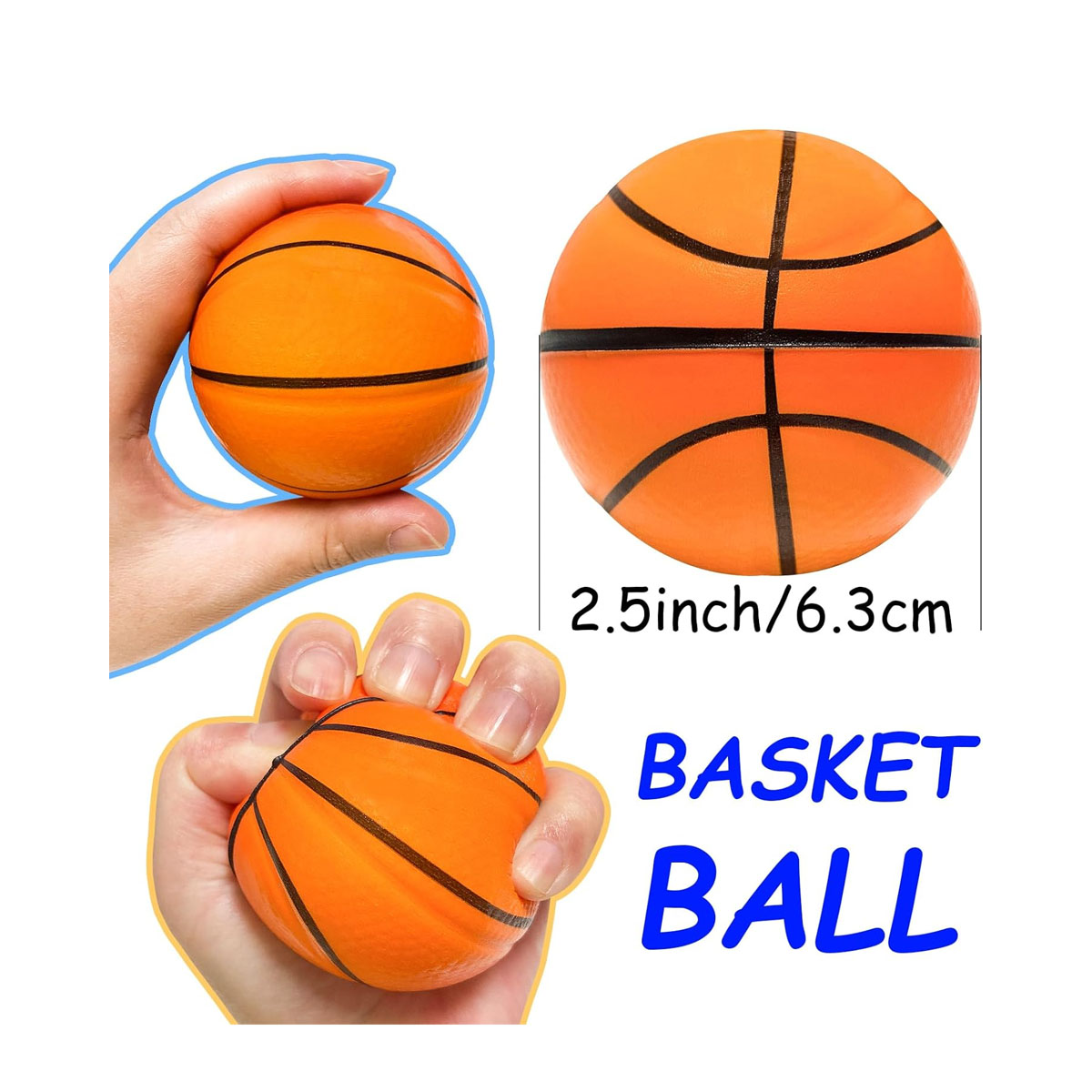 PU Anti-Stress Basketball, Baseball, Football &Tennis Ball 2