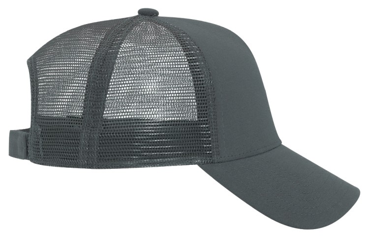 OTTO CAP® 5 Panel Mid Profile Mesh Back Trucker Hat 24