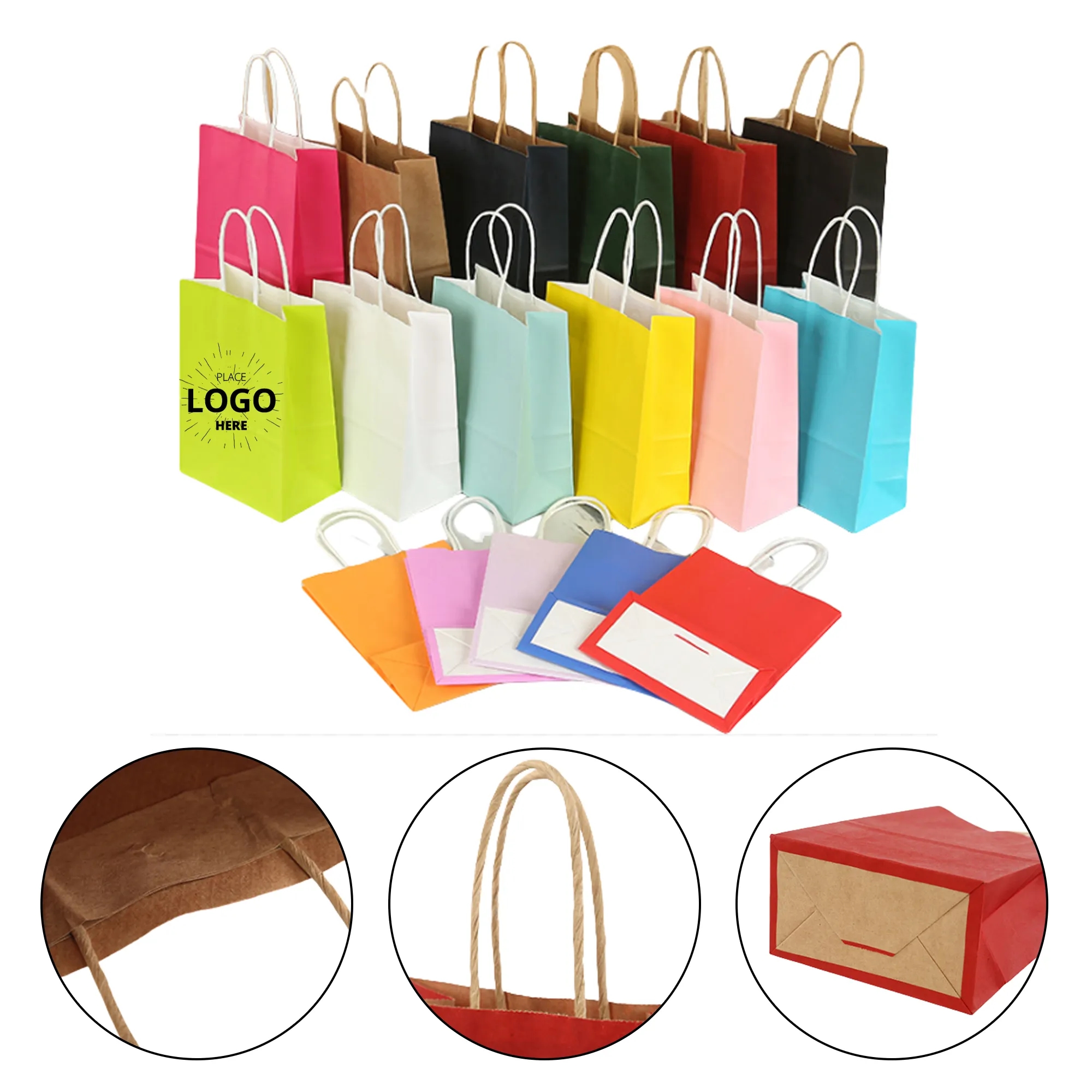 Full-Colors Imprinting Kraft Paper Takeout Bag 1