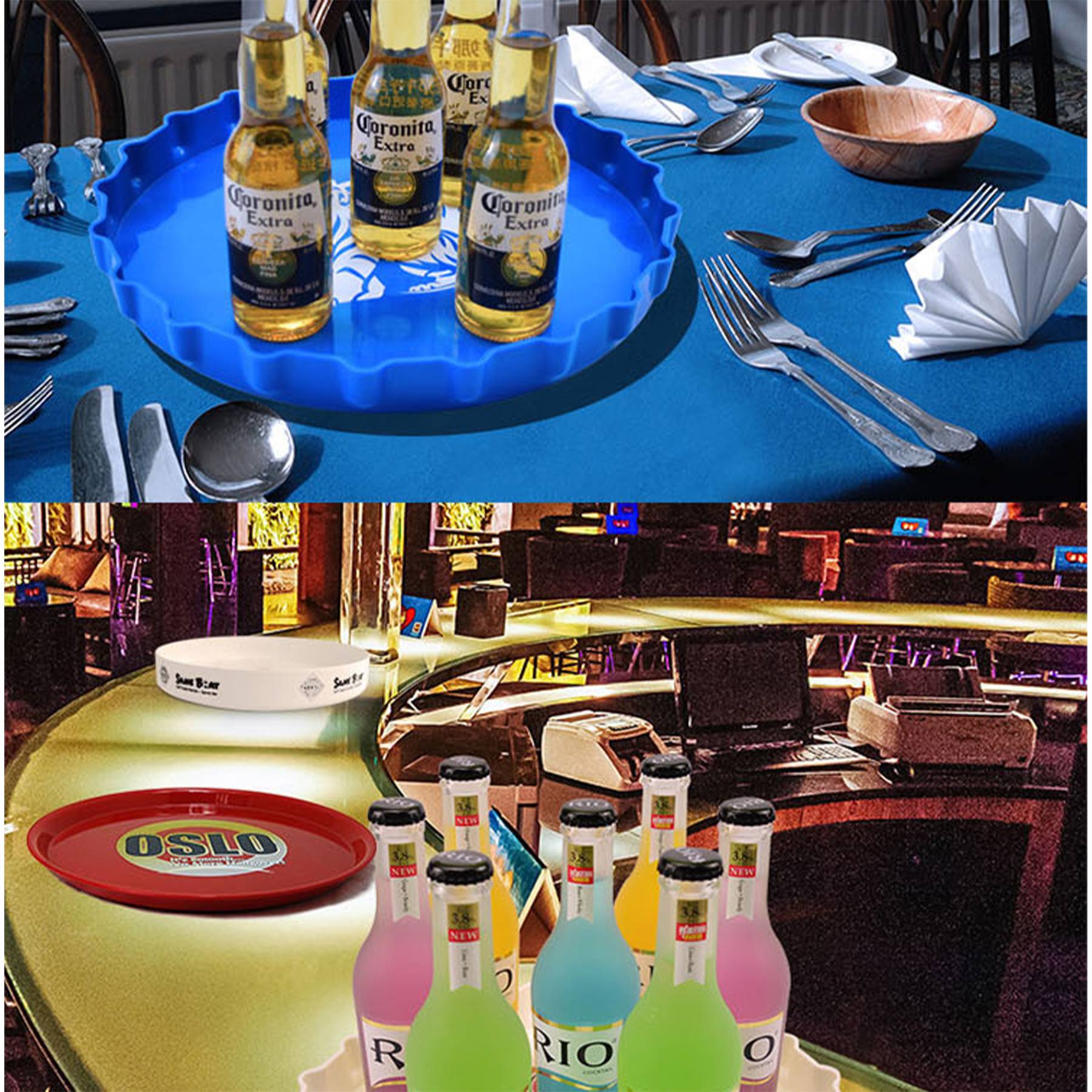 Plastic Round Serving Tray 7