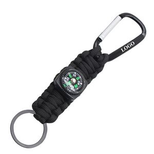 Rope Key Chain With Compass 19