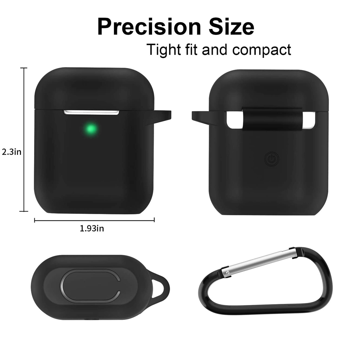 Silicone Earphone Cases With Carabiner 5