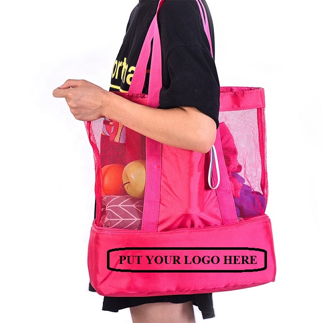 Mesh Travel Bag with Insulated Cooler 2