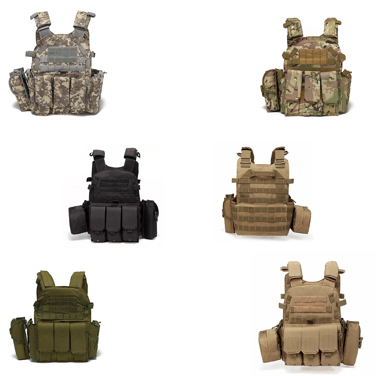 Tactical Vest Security Training Pouch Protective Waistcoat 4