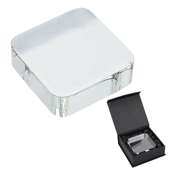 Crystal Glass Square Paperweights 6