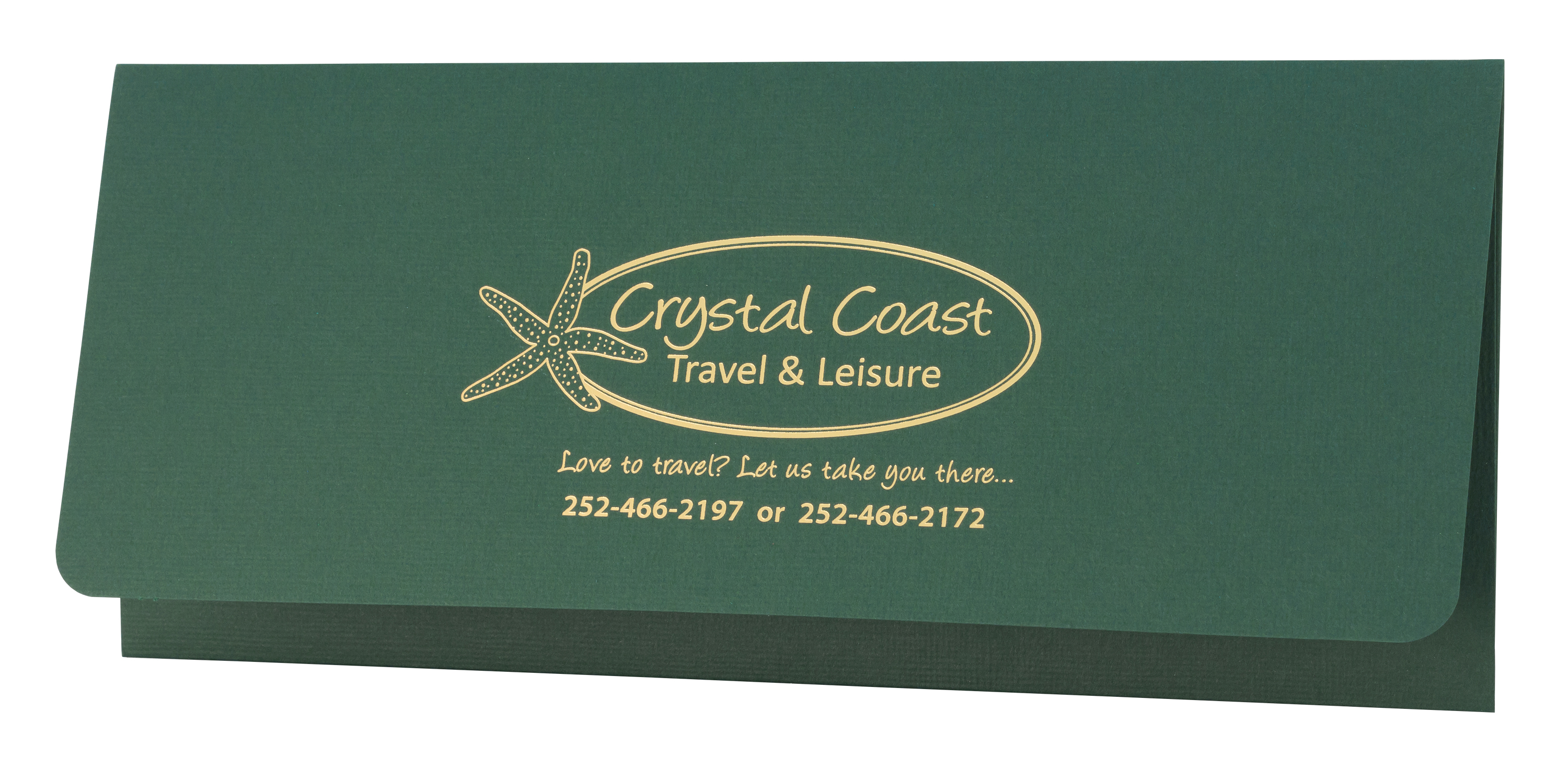 Document Folder Foil Stamped on Premium 100 lb. Linen Stock (4-1/2" x 10-1/4") 3