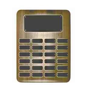 24 Plate Elliptical Walnut Perpetual Plaques 1