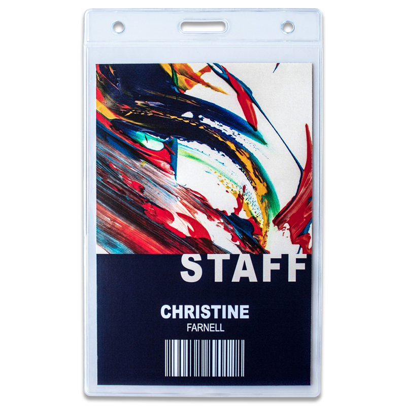 Vertical 6 X 4 Inch Badge Holder 5