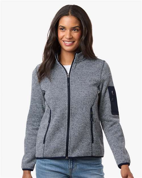Women's Jasper Jacquard Full-Zip Fleece Jacket - NE730W 5