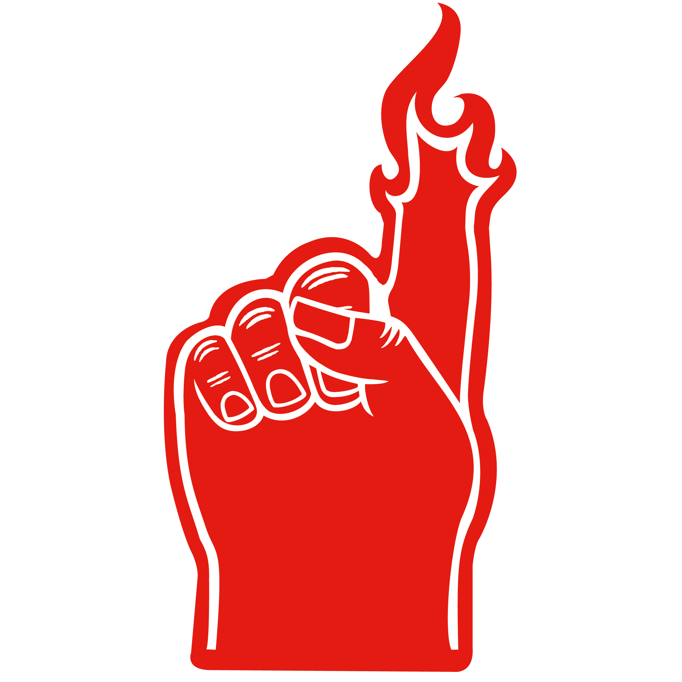 Foam Flame Finger 18" 21