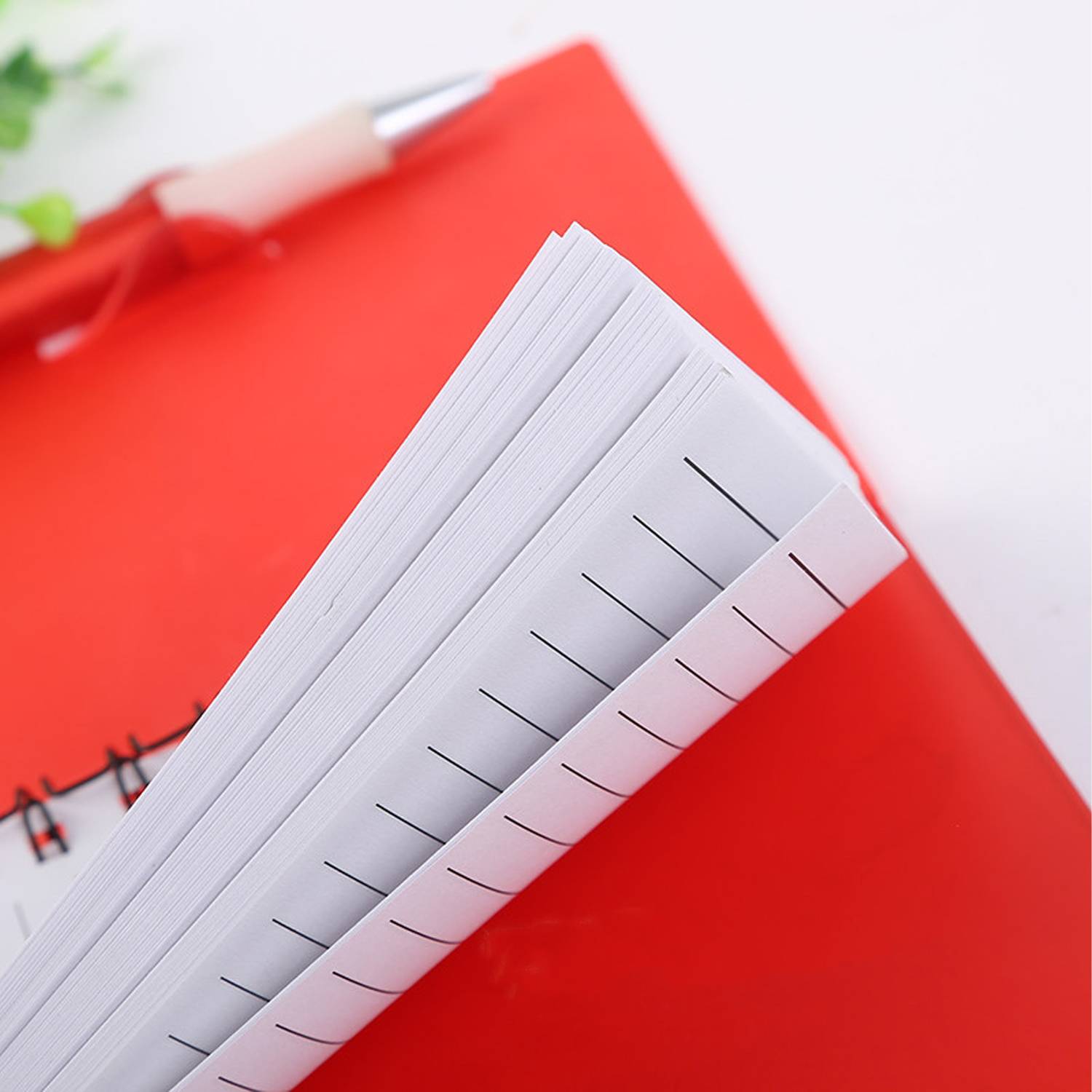 PP Cover Spiral Lined Notebook w/ Pen 4