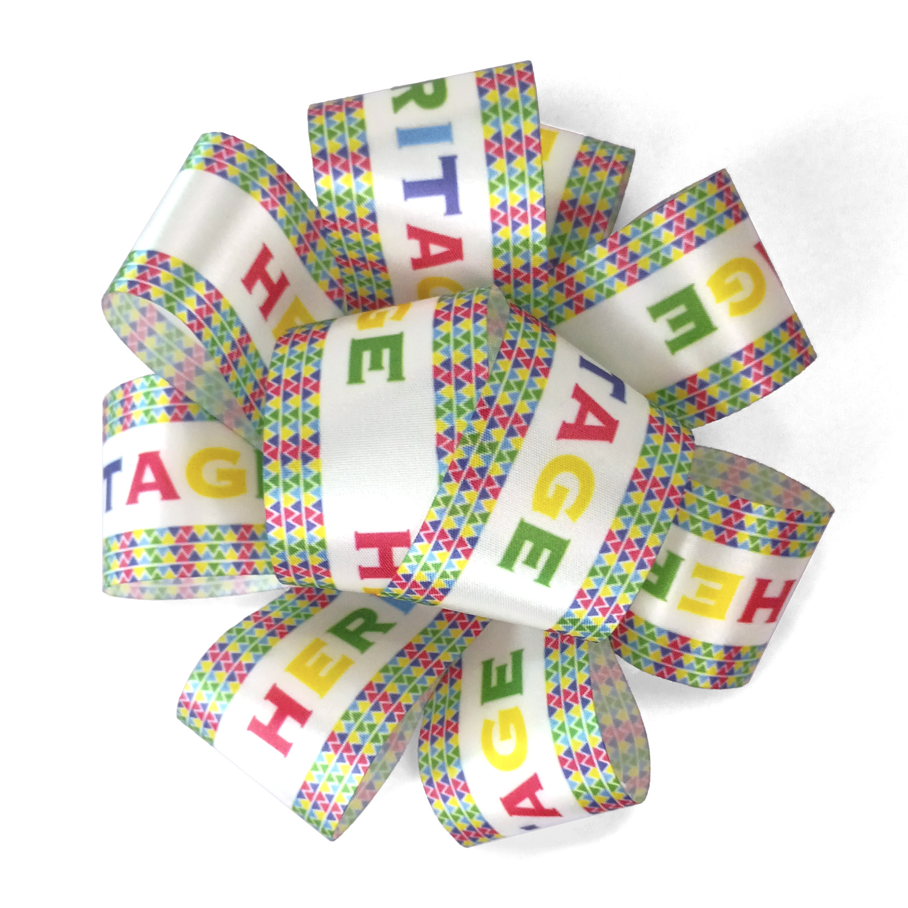 1½" Badge Satin Bow - Sublimation 