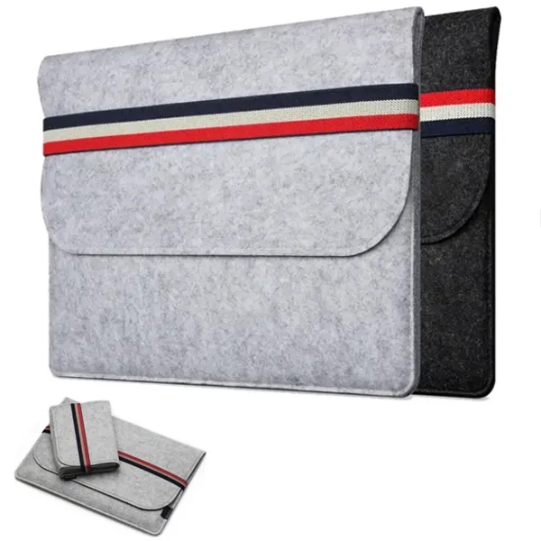Two-in-One Felt Laptop Sleeve 2