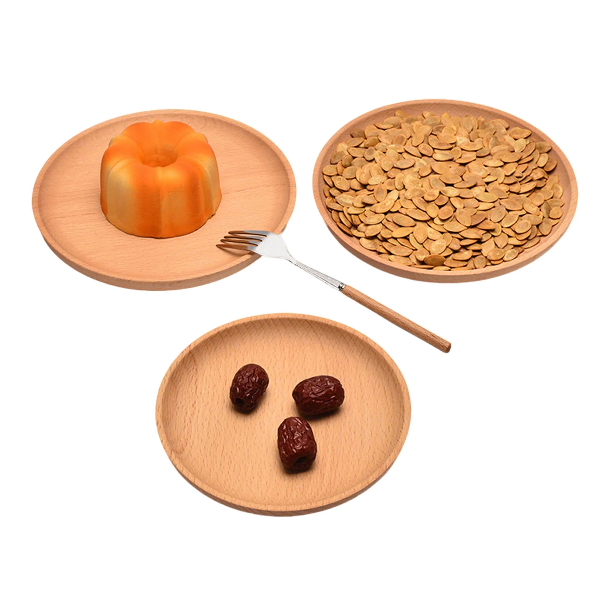 Wooden Round Dim Sum Dish 2