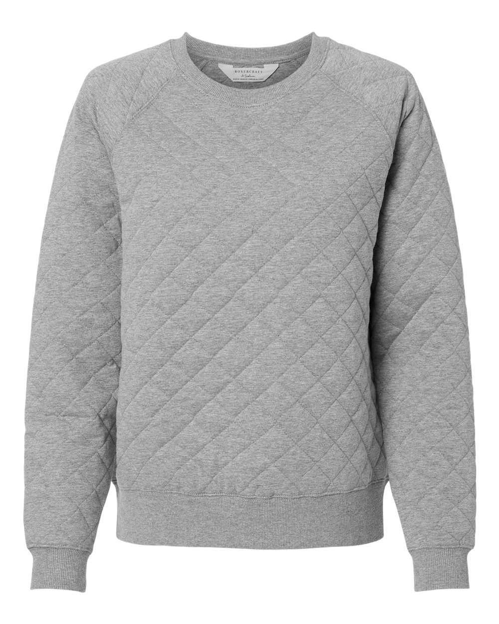 Women's Quilted Crewneck Pullover - R08 42