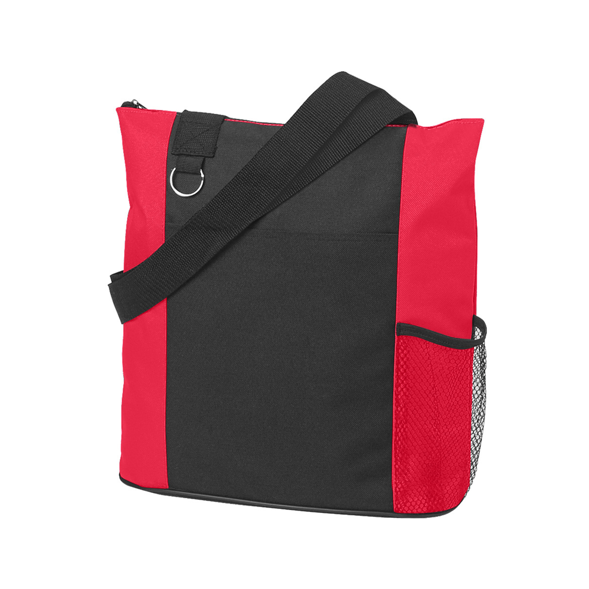 Oxford Zipper Tote With Shoulder Strap 13.7" Length X 13.7" Width X 4.3" Height 6