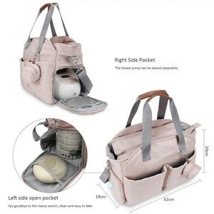 Multifunction Baby Tote Diaper Bag, custom tote bag with logo imprint 3