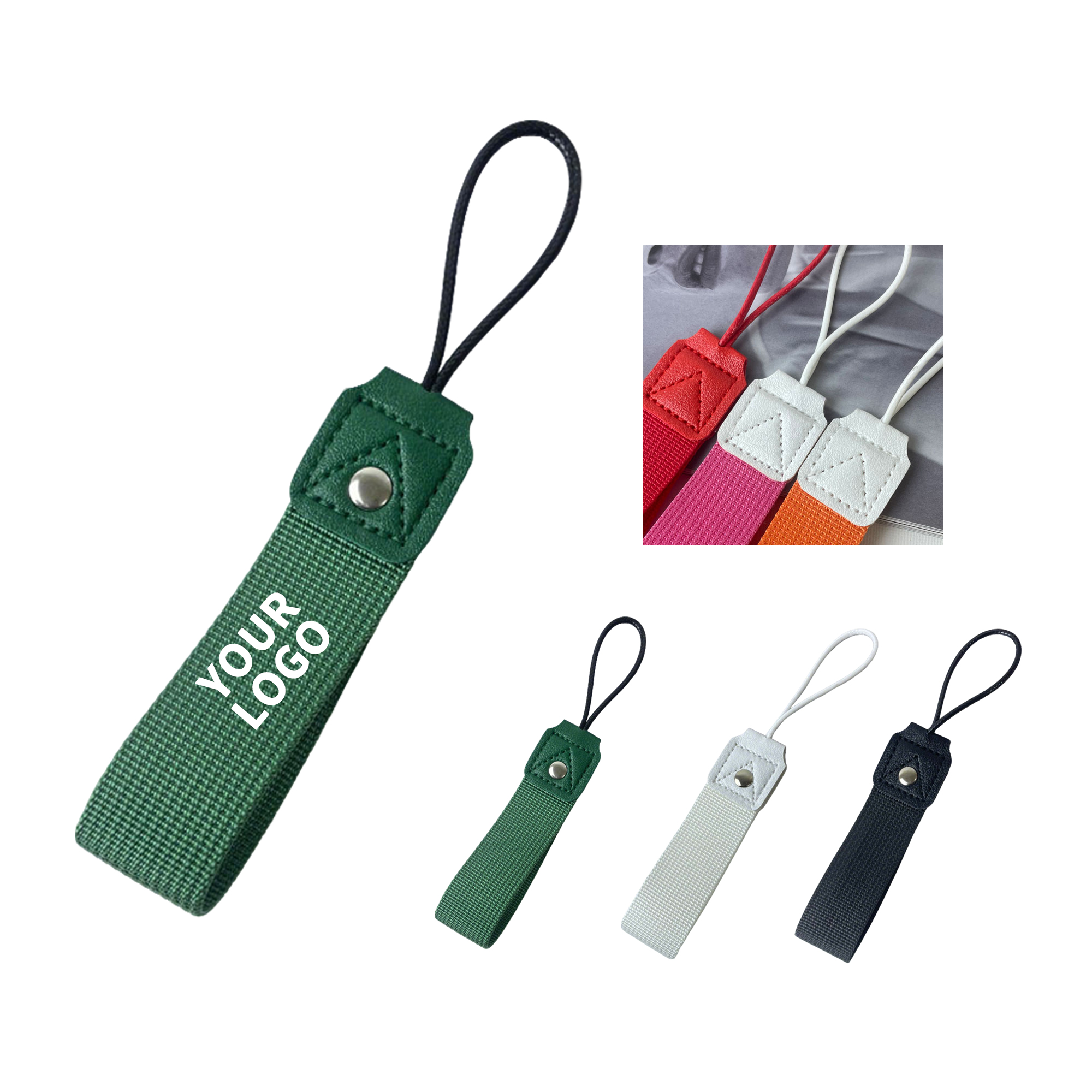 Polyester Water Bottle Lanyard Carry Strap 3.9" Length 6