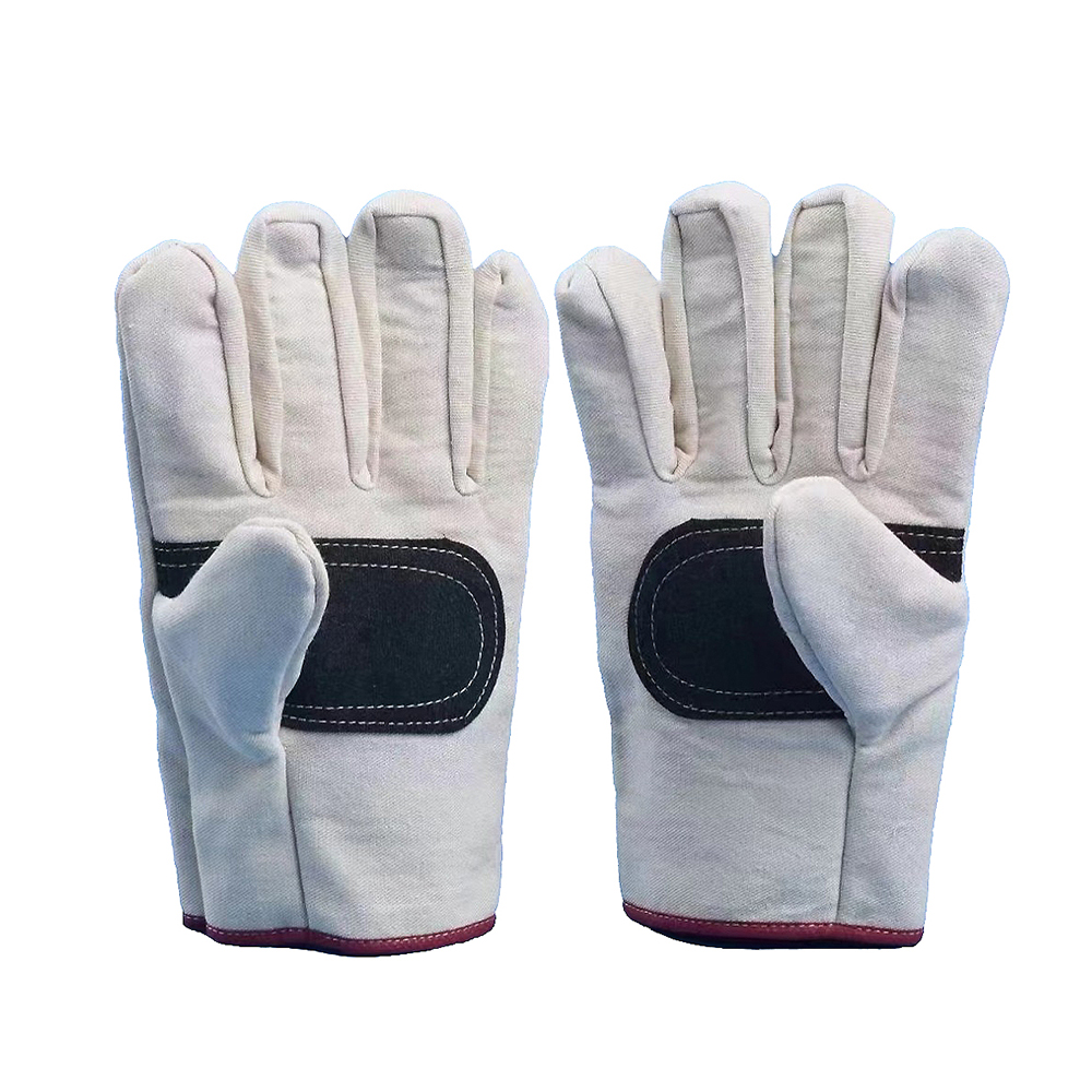 Canvas Work Gloves with Reinforced Palm and Fingertips 1