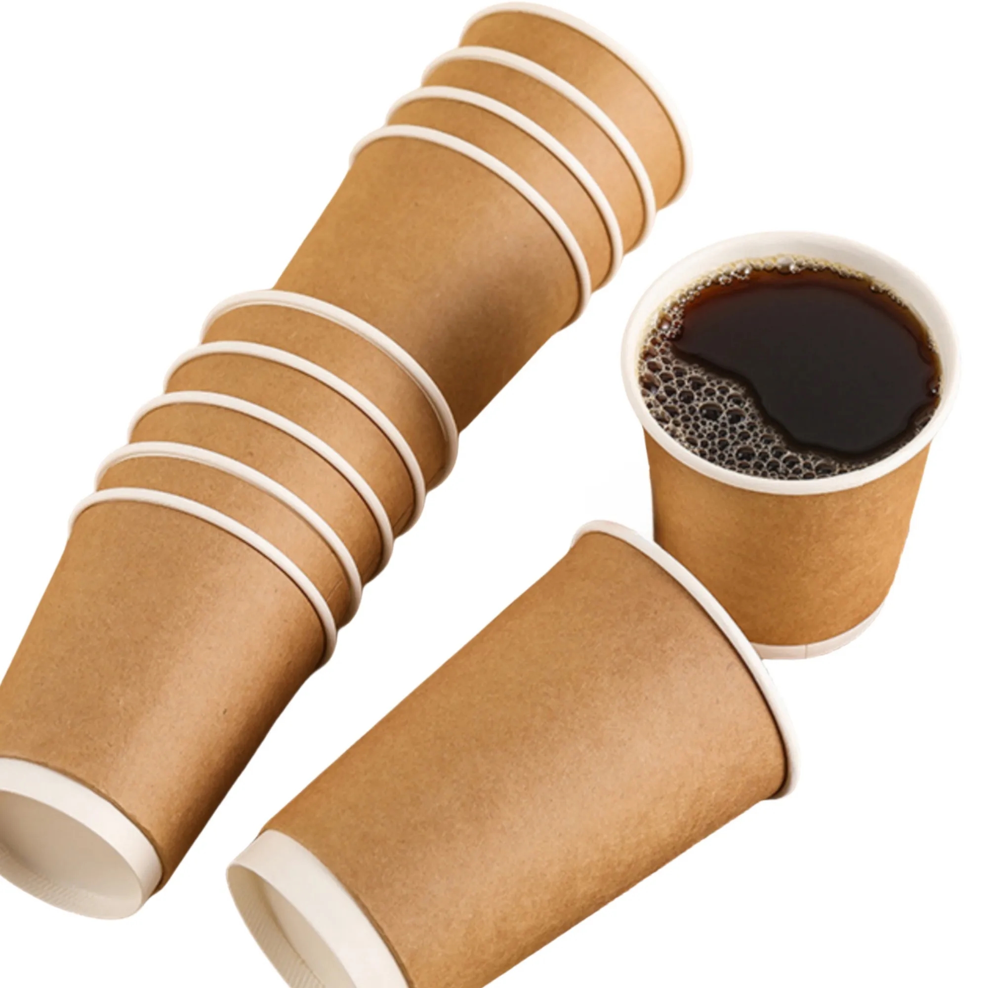 16oz Disposable Kraft Paper Cup 6