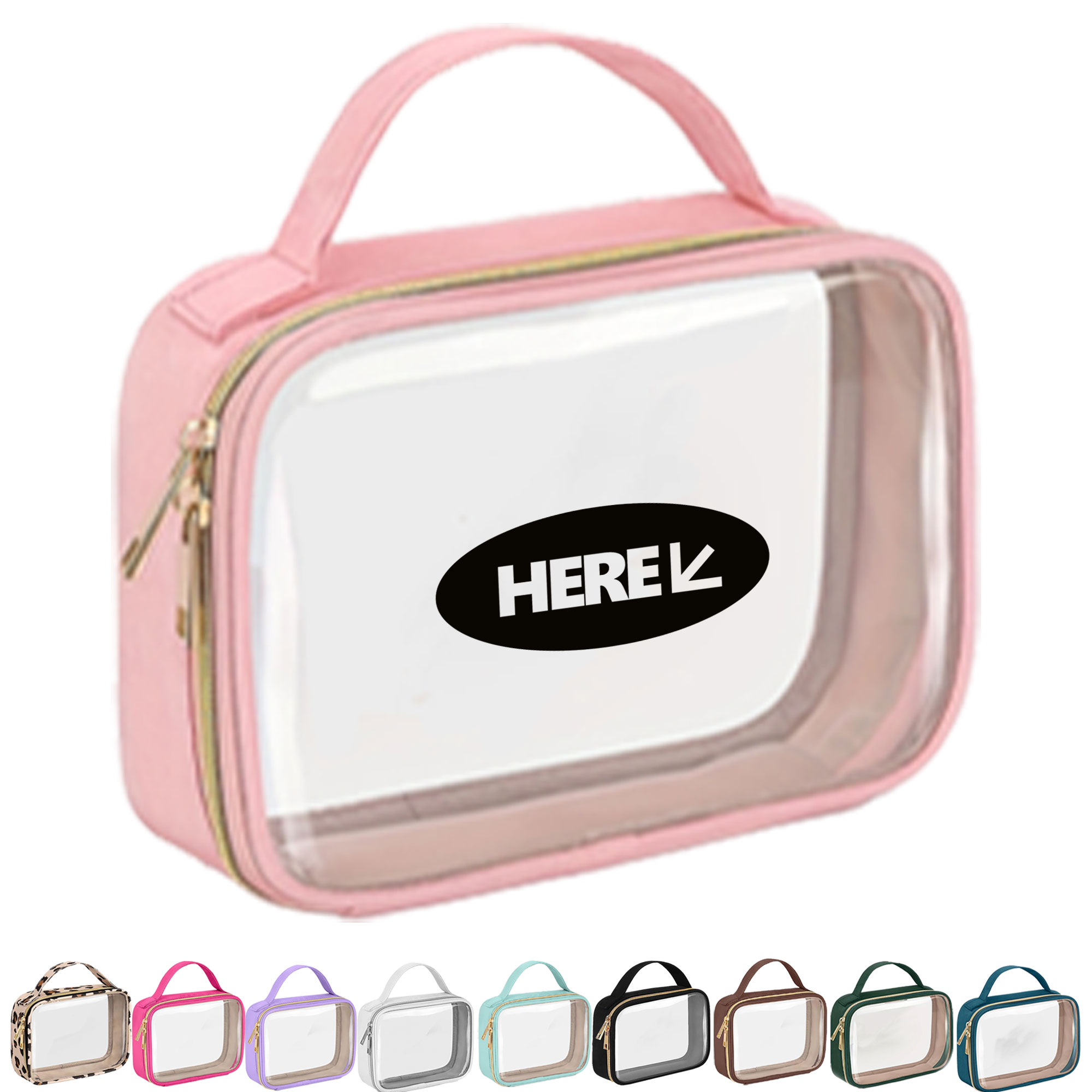 Clear Toiletry Bag with Handle 3