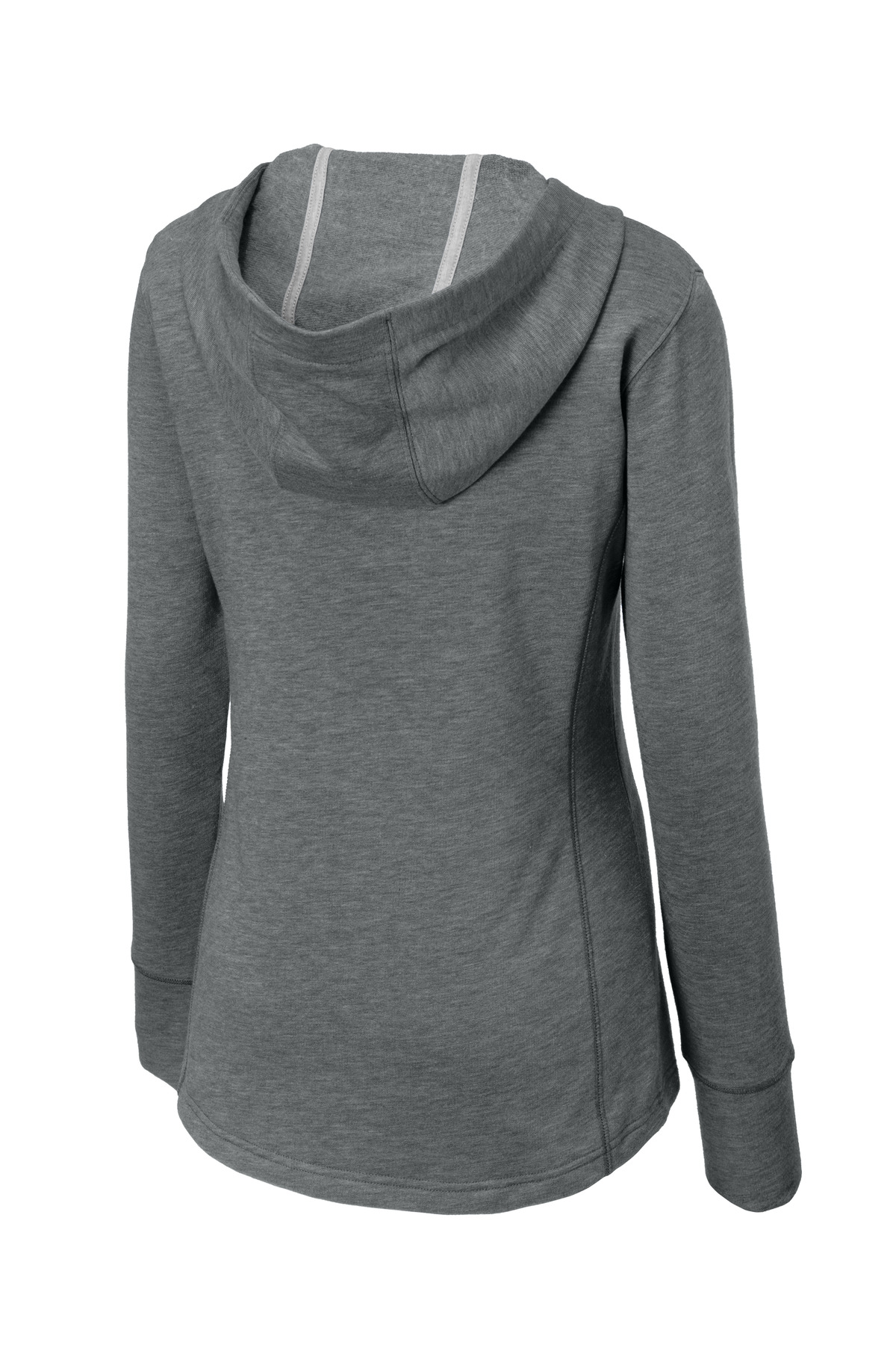 Sport-Tek Women's PosiCharge Tri-Blend Wicking Fleece Hooded Pullover. LST296, custom hoodie or sweatshirt with logo imprint 9