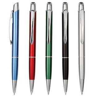 Aluminum Click Ballpoint Pen - Red 1