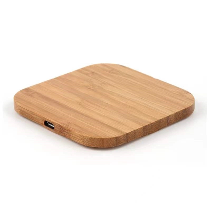 Bamboo 10W Wireless Charger With Dual Usb Ports 3