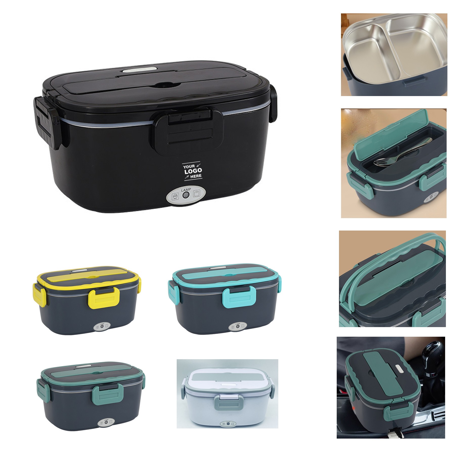 1.5L Stainless Steel Electric Lunch Box 3
