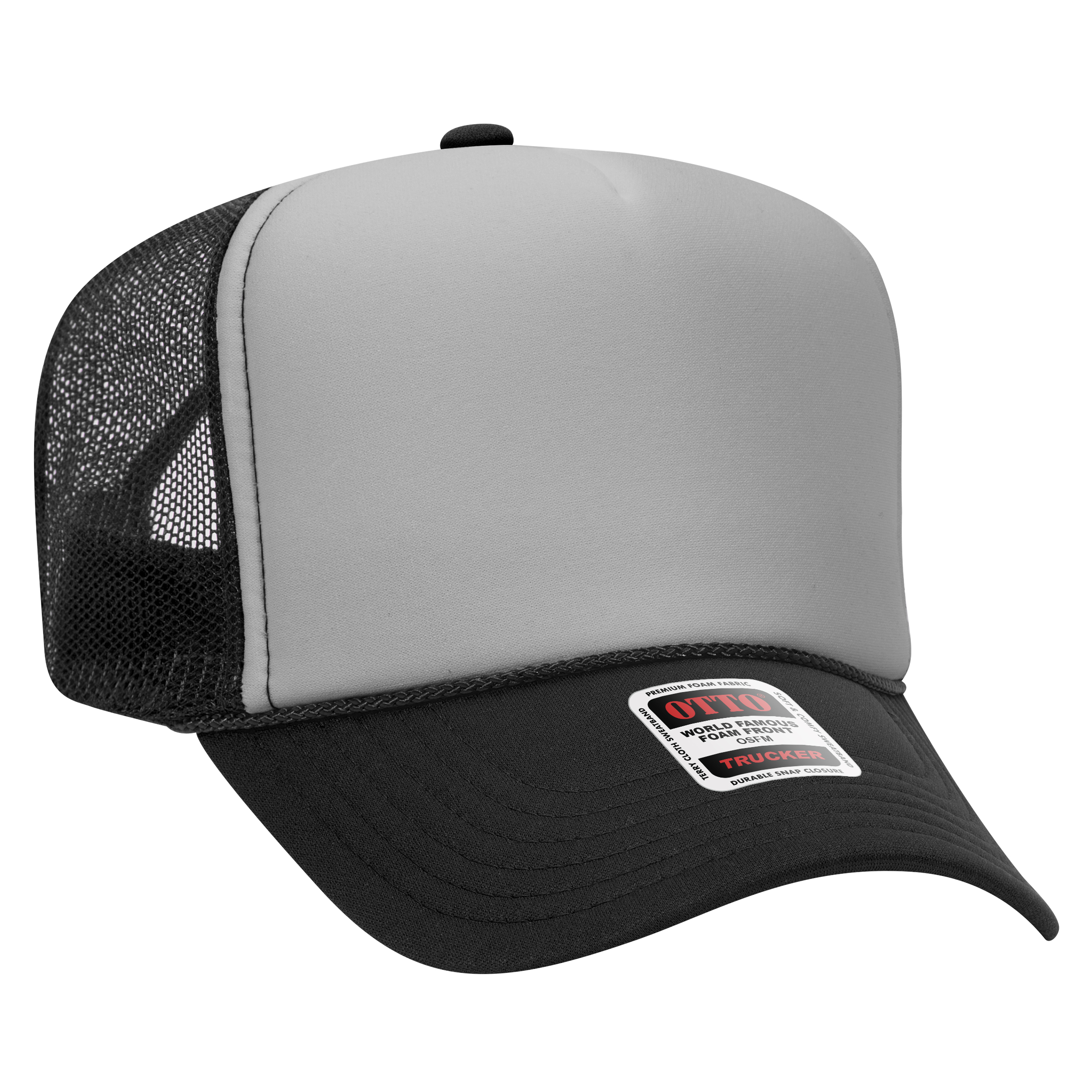 OTTO CAP® 5 Panel High Crown Mesh Back Trucker Hat 171