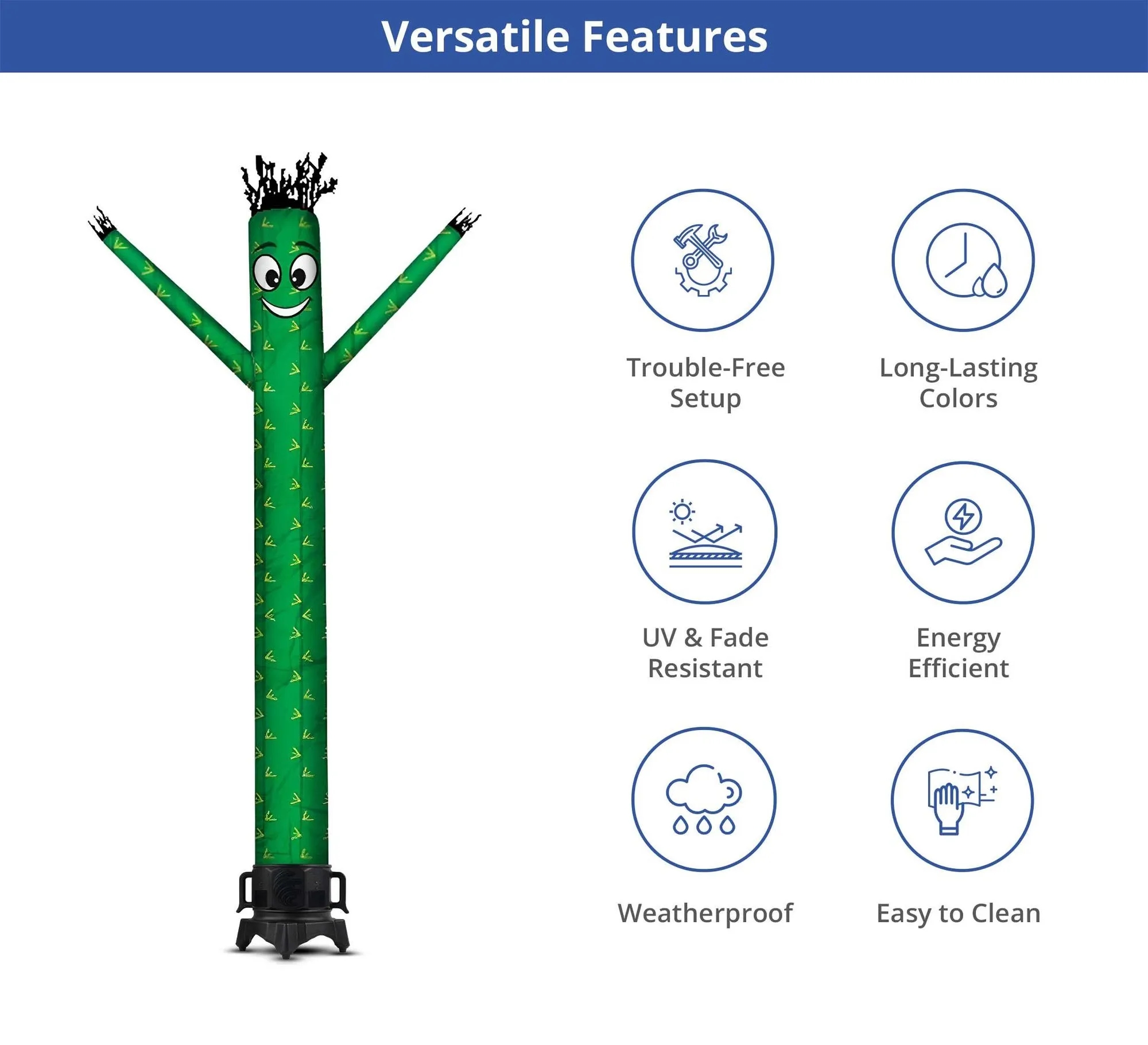 Cactus Inflatable Tube Man Character with Blower 7