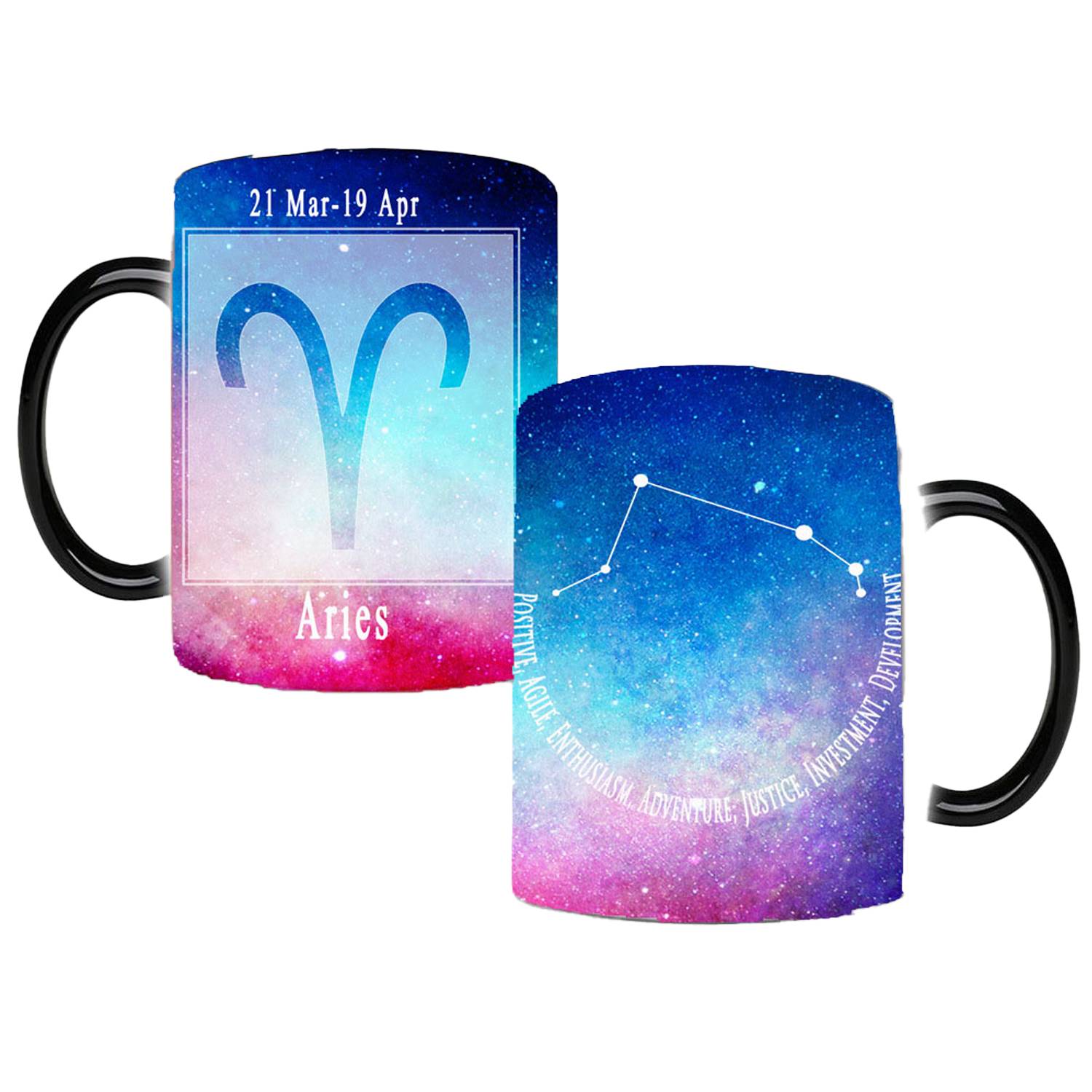 12oz Color-Changing Ceramic Zodiac Mug – Star Sign Cup 13