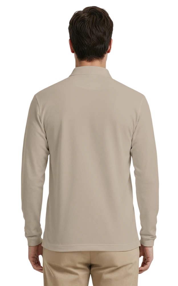 Adult Superblend L/S Pocketed Polo 17