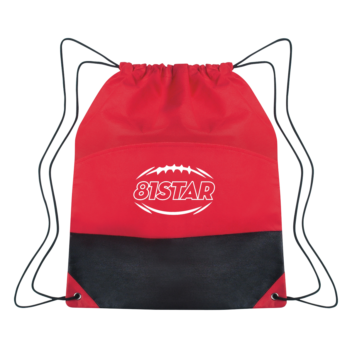 Non-Woven Two-Tone Drawstring Sports Pack 1