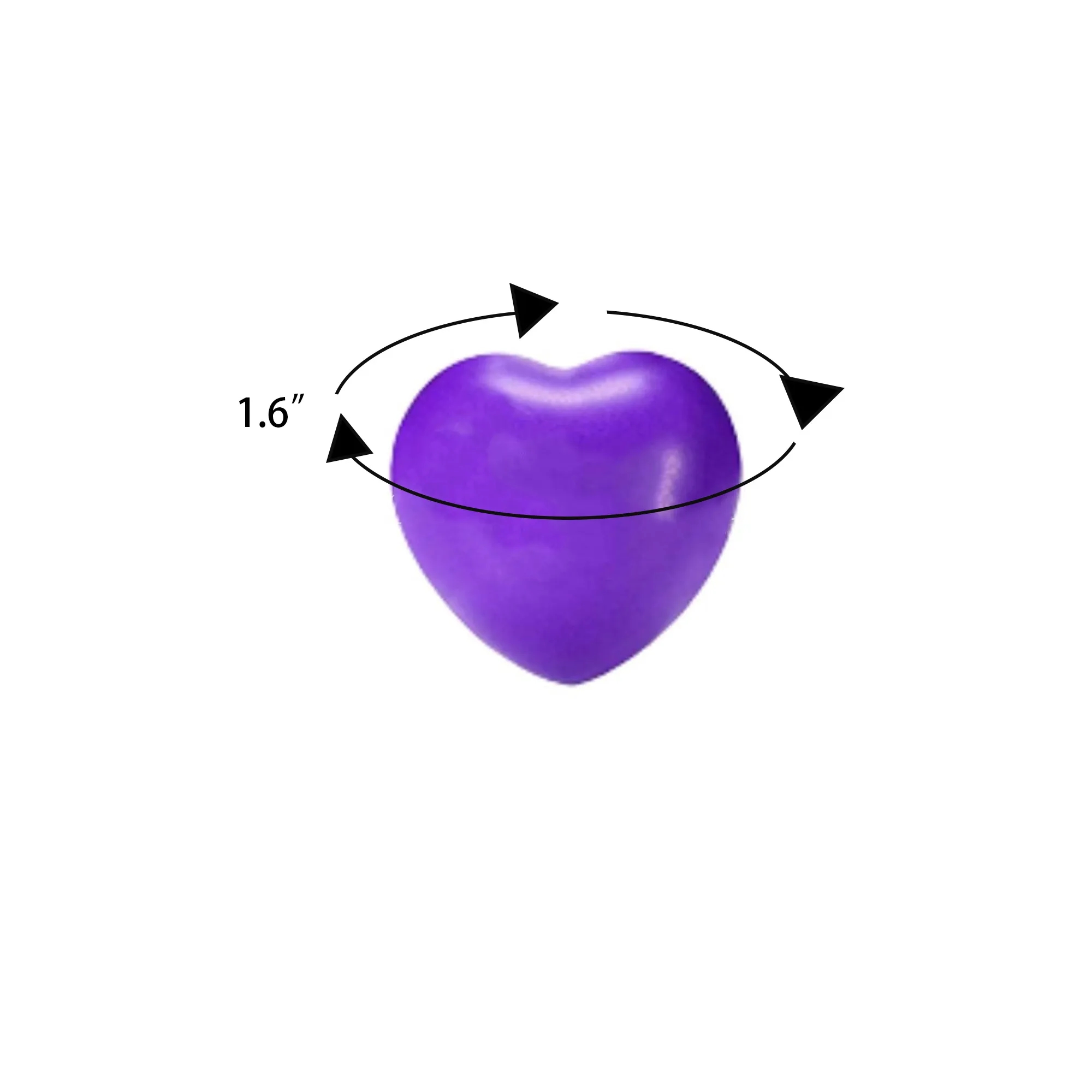 Reusable PU Heart Stress Relief Ball 4