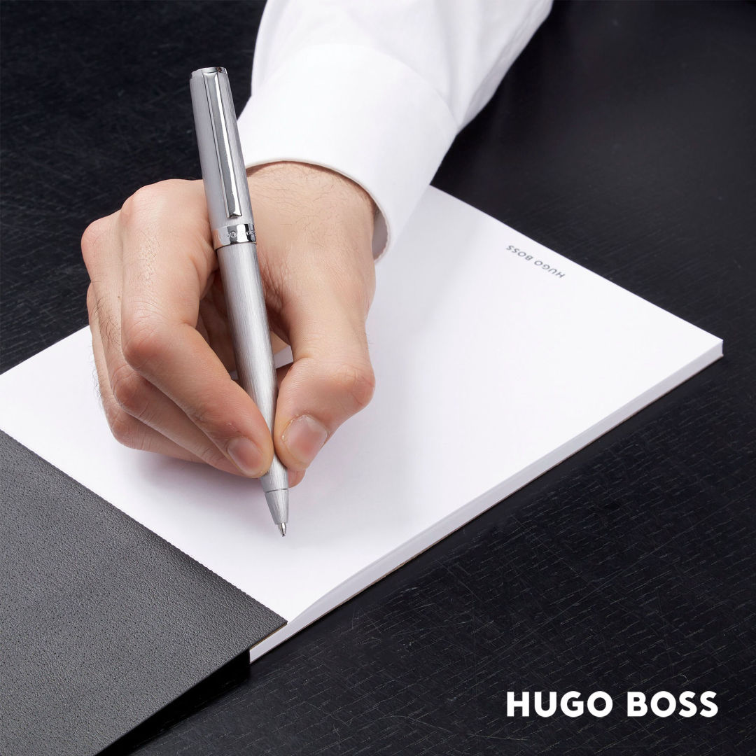 Hugo Boss® Gear Brushed Ballpoint Pen 9