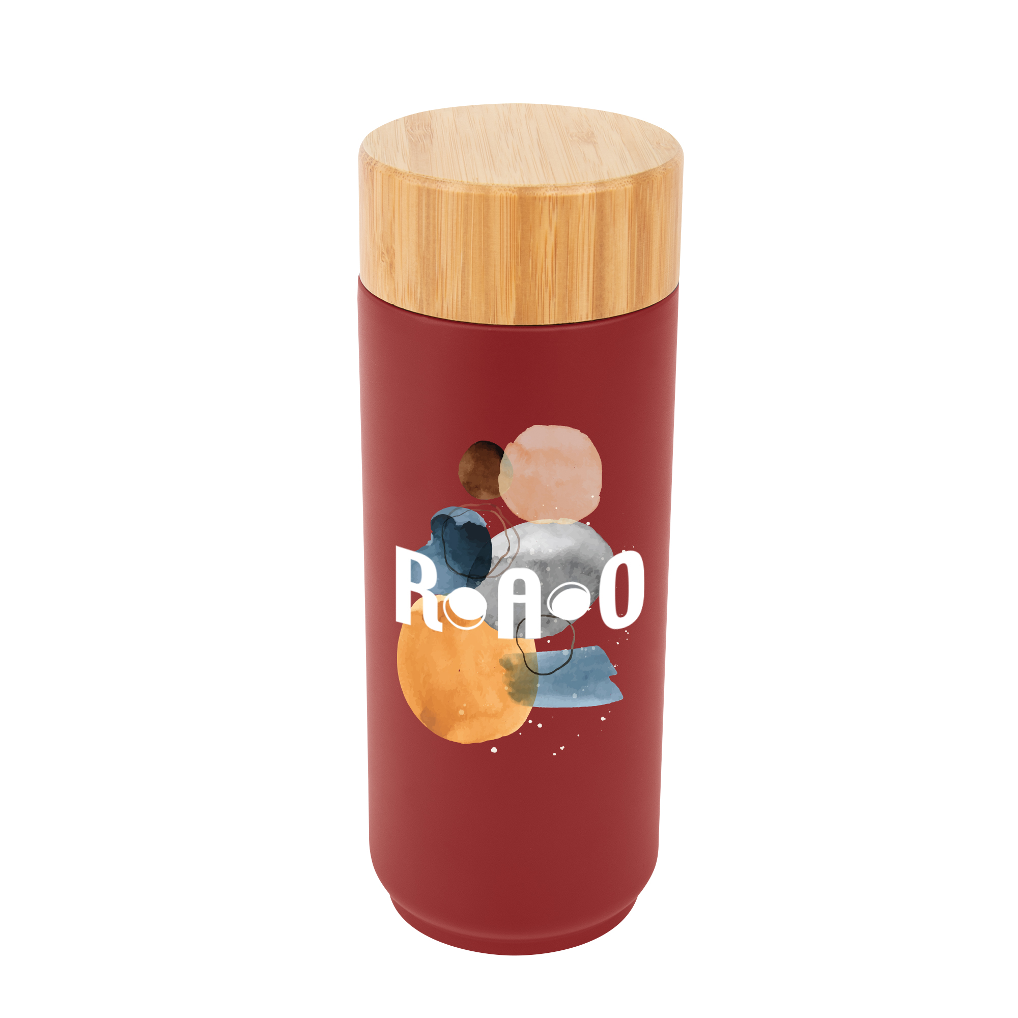 16 Oz. Stainless Steel Lexington Bottle With Bamboo Lid 4