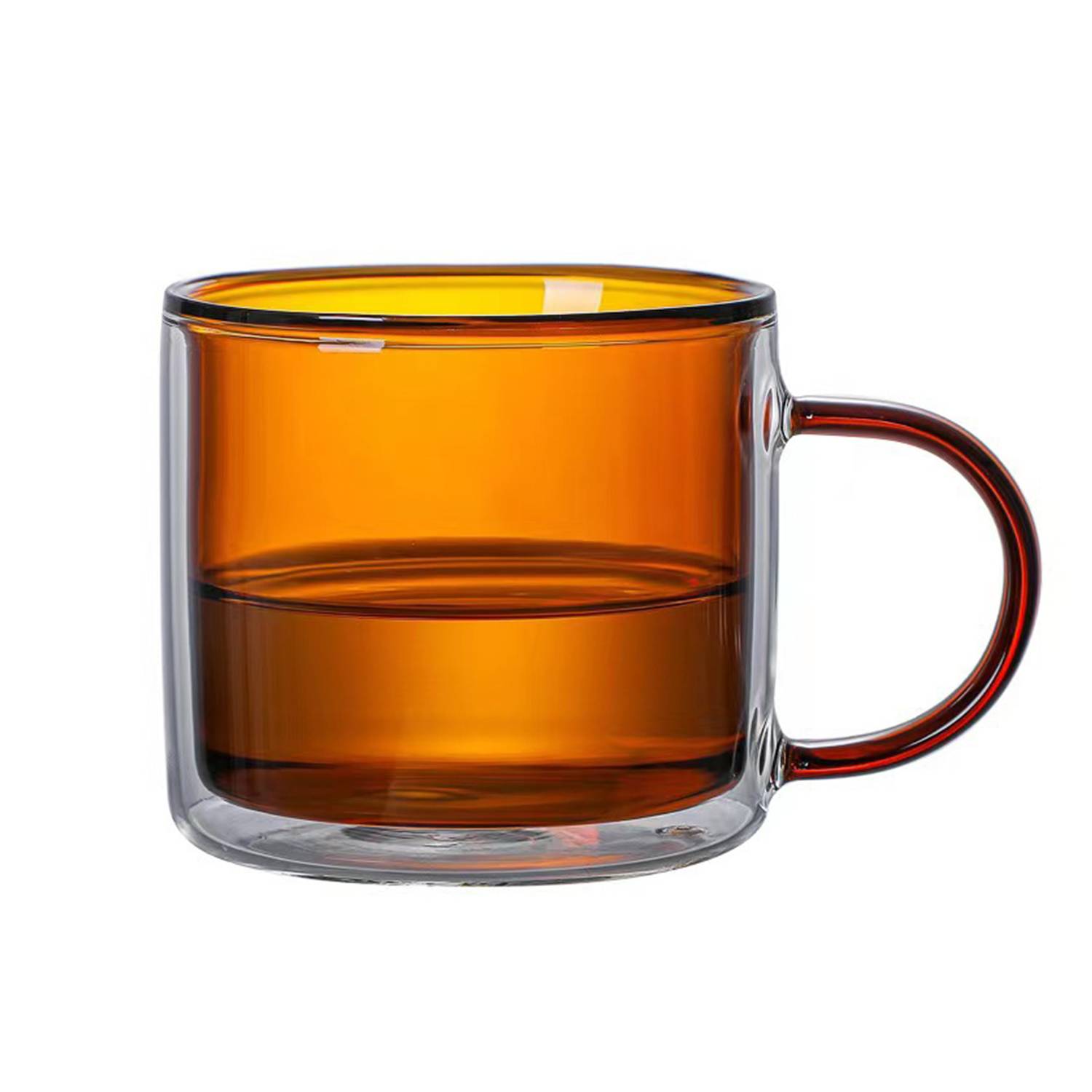 6.7oz Double Wall Glass Cup 7