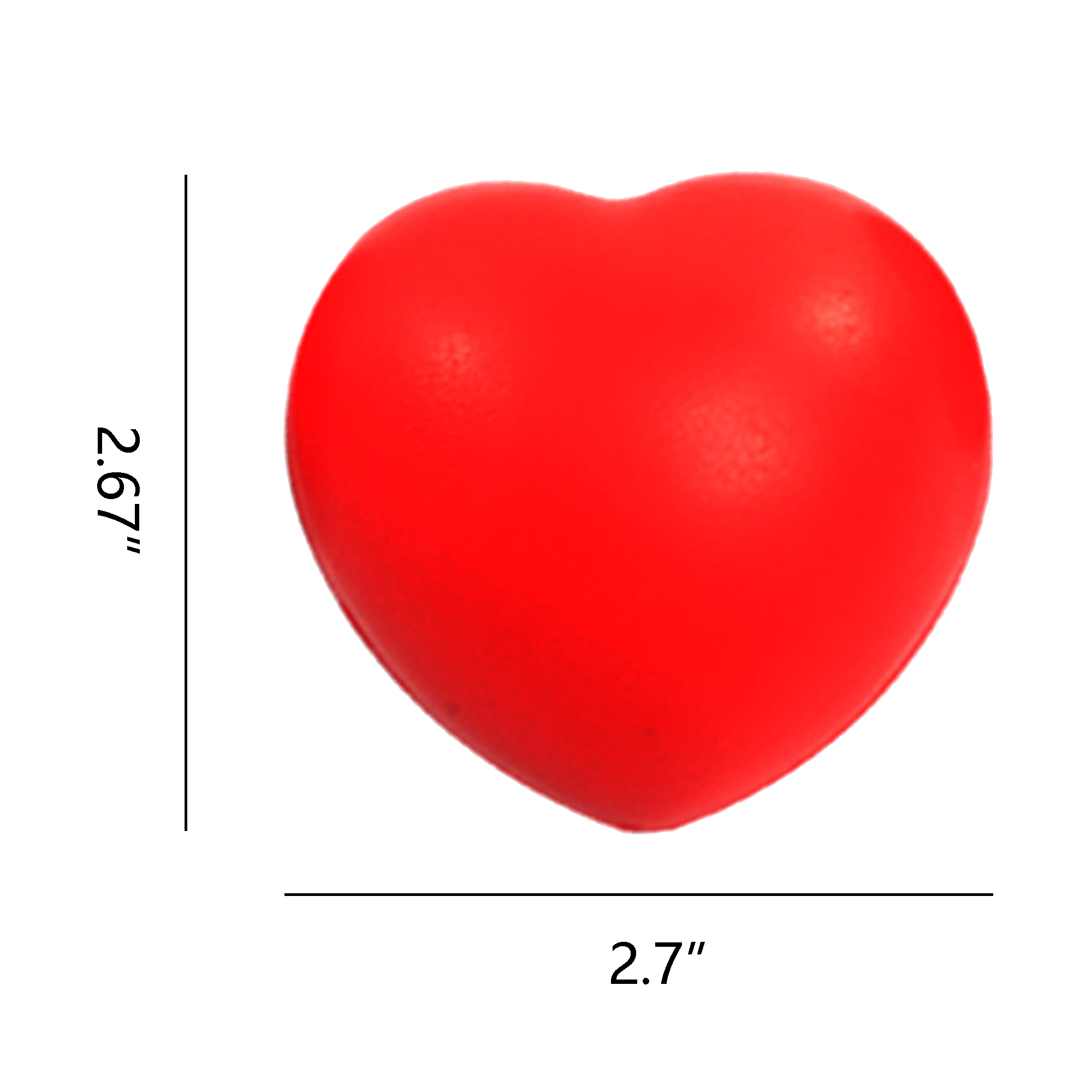 2.7"Heart Shaped PU Stress Ball 4